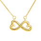 "TO MY DAUGHTER" HEART-SHAPED INFINITY NECKLACE- ALWAYS BE SAFE (FROM DAD)