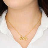 TO MY WIFE ON MOTHER'S DAY ~ "STAY STRONG" EVERLASTING LOVE NECKLACE