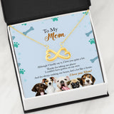 PUPPY LOVE FOR MOM ~ EVERLASTING LOVE NECKLACE