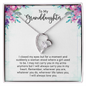 Granddaughter Gift, Forever Love You Necklace