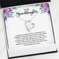 Granddaughter Gift, Forever Love You Necklace