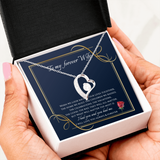 To My Wife Necklace - I will Love You Until The End Message Card