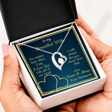 To My Wife Necklace Gift - Love You With All My Heart