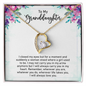 Granddaughter Gift, Forever Love You Necklace