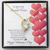 Valentine's Day Gift For Her - Always Smiling Forever Love Heart Necklace