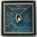 To My Wife Necklace Gift - Love You With All My Heart