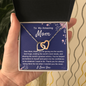 Mom Two Hearts Necklace Gift