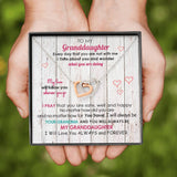 50% OFF Today with FREE SHIPPING.The Perfect Unique, One-Of-A-Kind Gift your Granddaughter will Cherish Forever. This handcrafted personalized necklace will be perfect for your Granddaughter. This necklace is truly a one-of-a-kind gift. Two hearts embellished with Cubic Zirconia stones, interlocked together as a symbol of Grandma's never-ending love.Two hearts embellished with Cubic Zirconia stones,interlocked together as a symbol of never-ending love.Adjustable cable chain 18"-22" with lobster clasp.