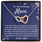 Mom Two Hearts Necklace Gift