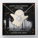 Halloween Gift For Women- Love Knot Necklace - Under A Sheet
