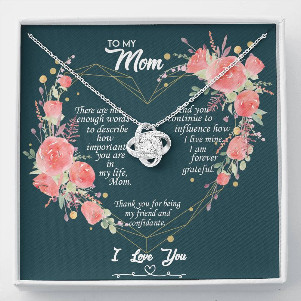 To My Mom Cubic Zirconia Necklace