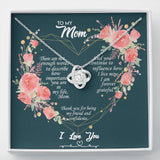 To My Mom Cubic Zirconia Necklace