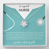 Gift For Nurse - Love Knot Necklace - A Special Nurse