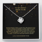To My Fiancee Necklace Gift - Love Knot Necklace