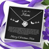 Christmas Gift For Mom-Love Knot Necklace-Number One Mom