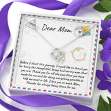 Gift For Mom-Love Knot Necklace-Before I Start This Journey...