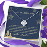 Christmas Gift For Mom From Daughter - Love Knot Necklace Gift