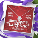Personalized Hugs And Kisses Valentine's Day Necklace