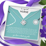 Gift For Nurse - Love Knot Necklace - A Special Nurse