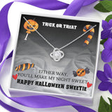 Halloween Gift For Her- Love Knot Necklace - My Sweetie