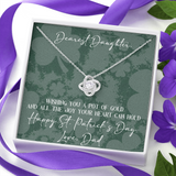 St. Patrick's Day Gift For Daughter From Dad-Lucky Necklace