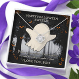 Halloween Gift For Women- Love Knot Necklace - Under A Sheet
