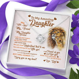 Daughter Necklace Gift From Father -I'll Always  Carry You In My Heart