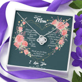 To My Mom Cubic Zirconia Necklace