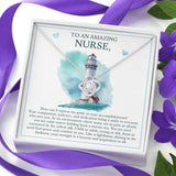 Unique Gift For Nurse - Love Knot Necklace -To An Amazing Nurse