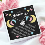 Gift For Expecting Mom To Be - To My Mommy Love Knot Necklace