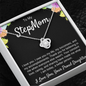 Step Mom Gift, Bonus Mom Love Knot Necklace