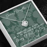St. Patrick's Day Gift For Daughter From Dad-Lucky Necklace