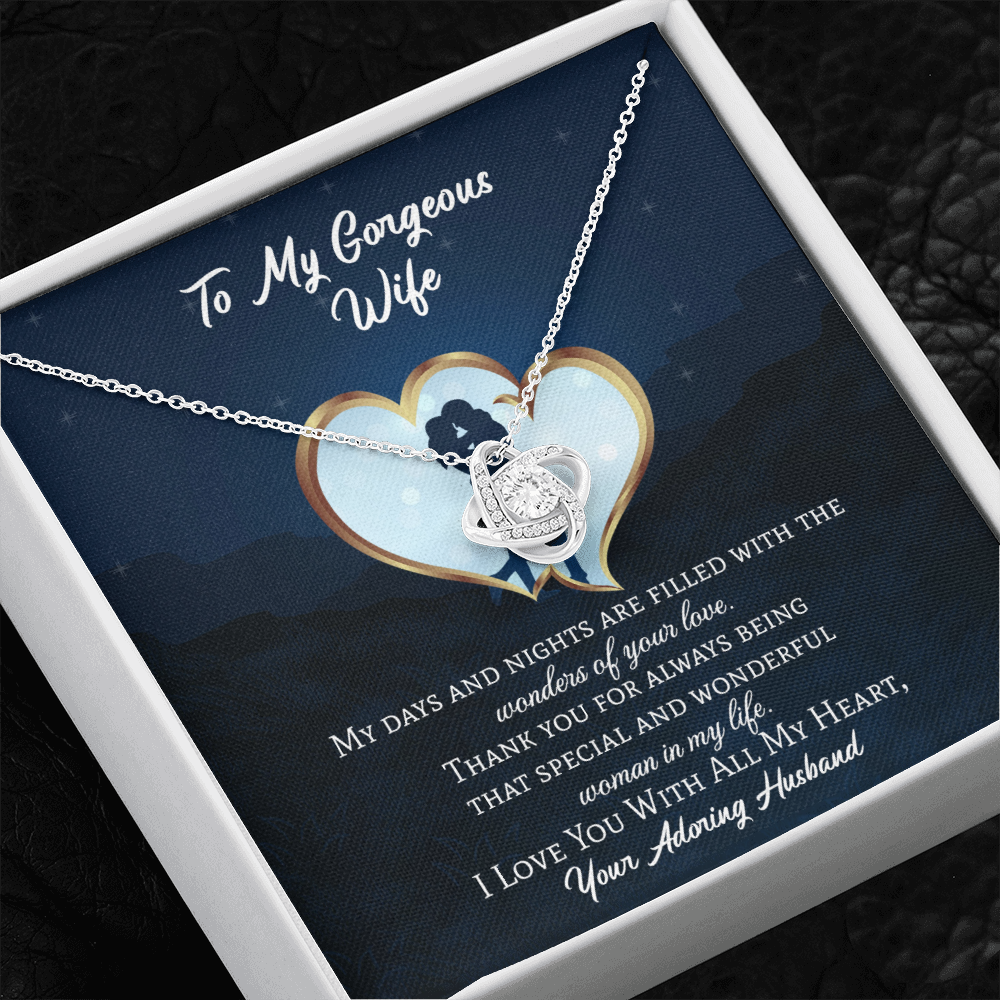 To My Wife Jewelry - Love Knot Necklace