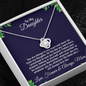 Daughter Necklace, I Will Always Love You