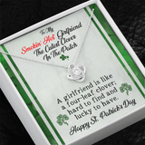 Girlfriend St. Patrick's Day Gift - Love Knot Necklace
