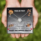 Halloween Gift For Her- Love Knot Necklace - My Sweetie