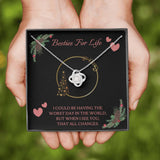 Best Friend Gift - Love Knot Necklace - Bestie's For Life
