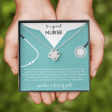 Gift For Nurse - Love Knot Necklace - A Special Nurse
