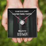 Halloween Gift For Women-Love Knot Necklace-You're Fang-Tastic