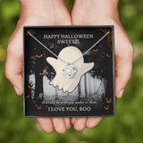 Halloween Gift For Women- Love Knot Necklace - Under A Sheet