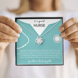 Gift For Nurse - Love Knot Necklace - A Special Nurse