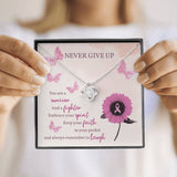 Encouragement Gift, Never Give Up, Love Knot Necklace