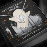 Halloween Gift For Women- Love Knot Necklace - Under A Sheet