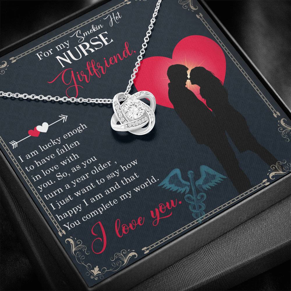 Gift For Nurse Girlfriend- Love Knot Necklace - Smokin' Hot