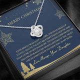 Christmas Gift For Mom From Daughter - Love Knot Necklace Gift