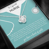 Gift For Nurse - Love Knot Necklace - A Special Nurse