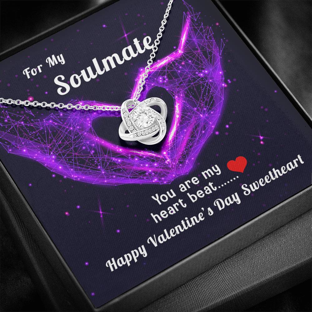 Valentine's Day Necklace For My Soulmate -Sweetheart You Are My Heartbeat