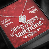 Personalized Hugs And Kisses Valentine's Day Necklace