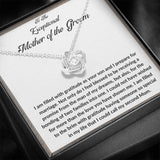 The perfect gift for your future mother in law. Brilliant 14k white gold, Zirconia crystal with smaller cubic zirconia. Includes a heartfelt message card included guaranteed to melt your new mother in laws heart.