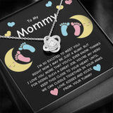 Gift For Expecting Mom To Be - To My Mommy Love Knot Necklace